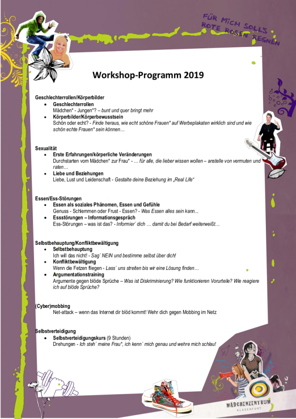 Workshop-Programm und Rahmenbedingungen