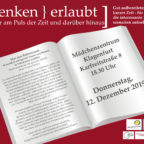 MD Frauen Plakat Denken erlaubt Dez
