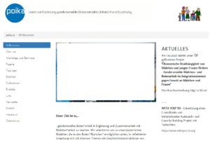 Verein: POIKA – Verein zur Förderung gendersensibler Bubenarbeit in Unterricht und Erziehung